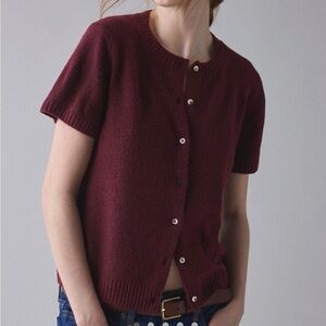 Urban Outfitters Kimchi Blue Rachel Knit Short Sleeve Cardigan